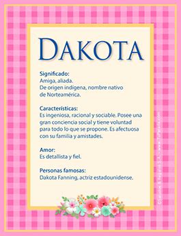 significado del nombre dakota|Dakota: Descubra el significado y el origen de este nombre